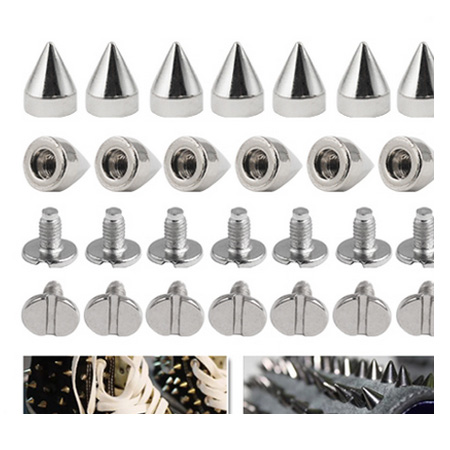 50 PCS Cool DIY Leather Bag Cloth Shoe Metal Cone Punk 

Stud Screwback Spikes