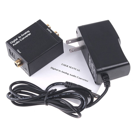 Digital 

Optical Coaxial to Analog RCA Audio 

Converter