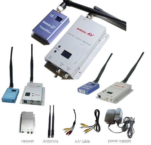 15CH Wireless 700mw CCTV A/V Transmitter Receiver