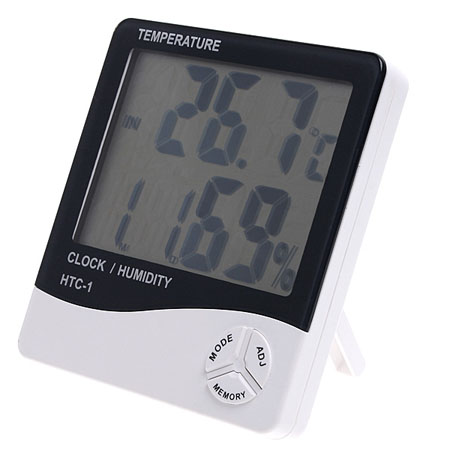 LCD Digital 

Temperature Humidity Meter Hygrometer Clock