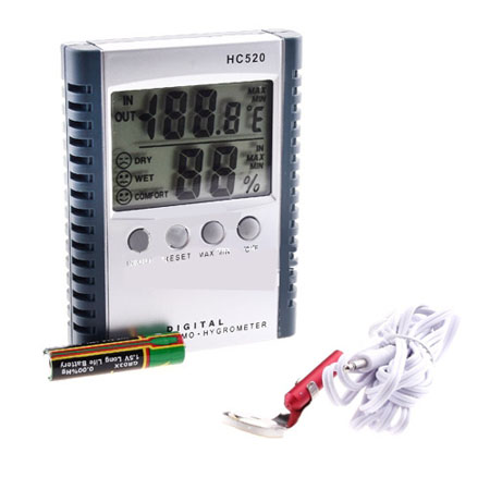 Digital LCD Indoor Outdoor Thermometer 

& Hygrometer