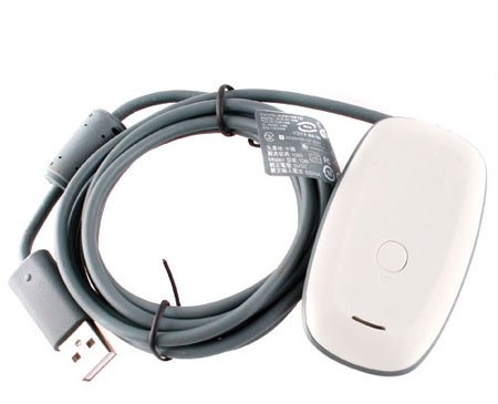 White PC Wireless Gaming Receiver For XBOX 360 

F1201W