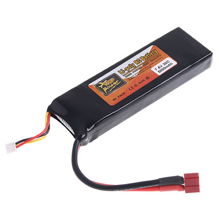 7.4V 5000mAh 30C Li-poly LiPo Li-Po RC 

Battery Pack