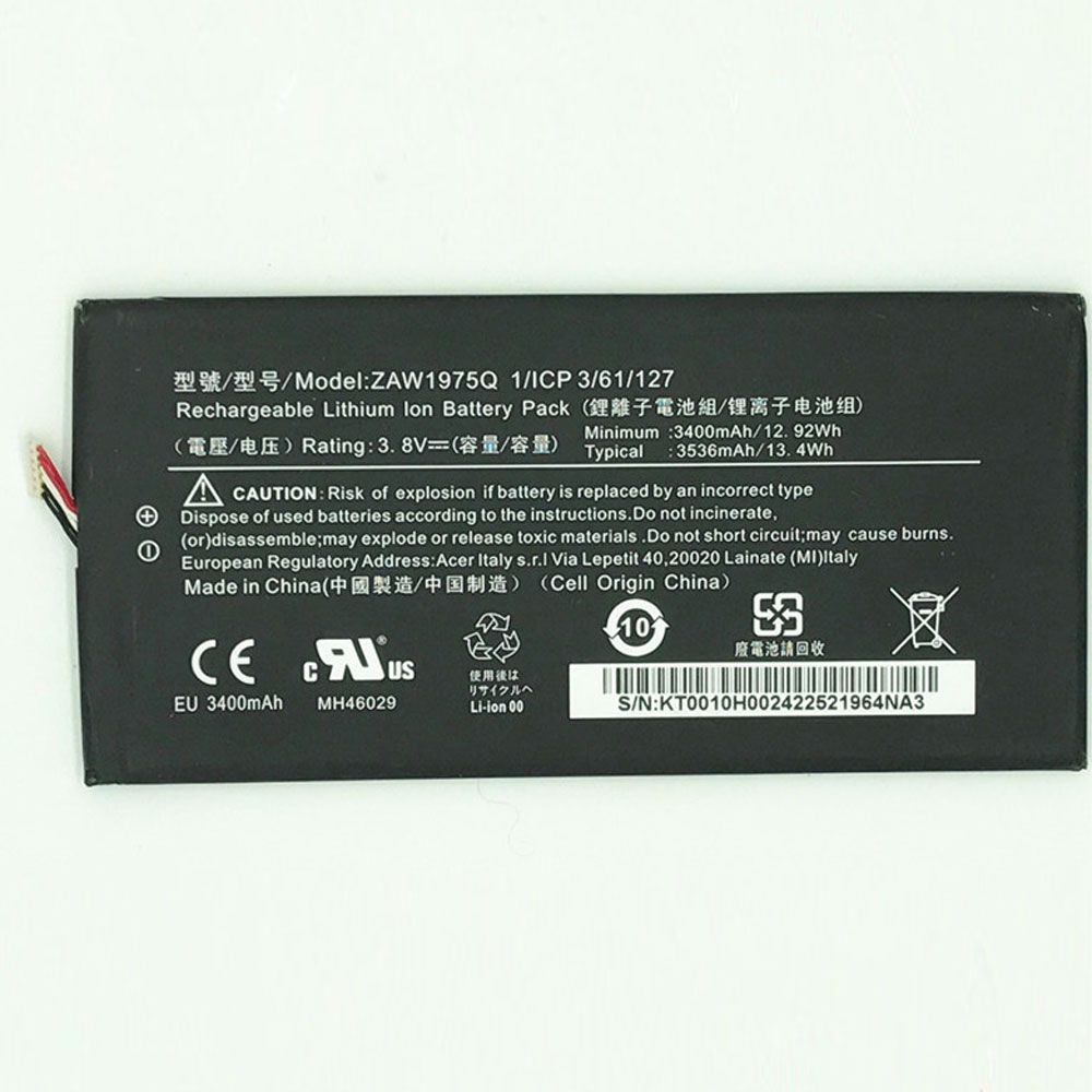 Acer ZAW1975Q batteries