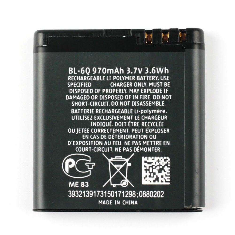 NOKIA BL-6Q batteries