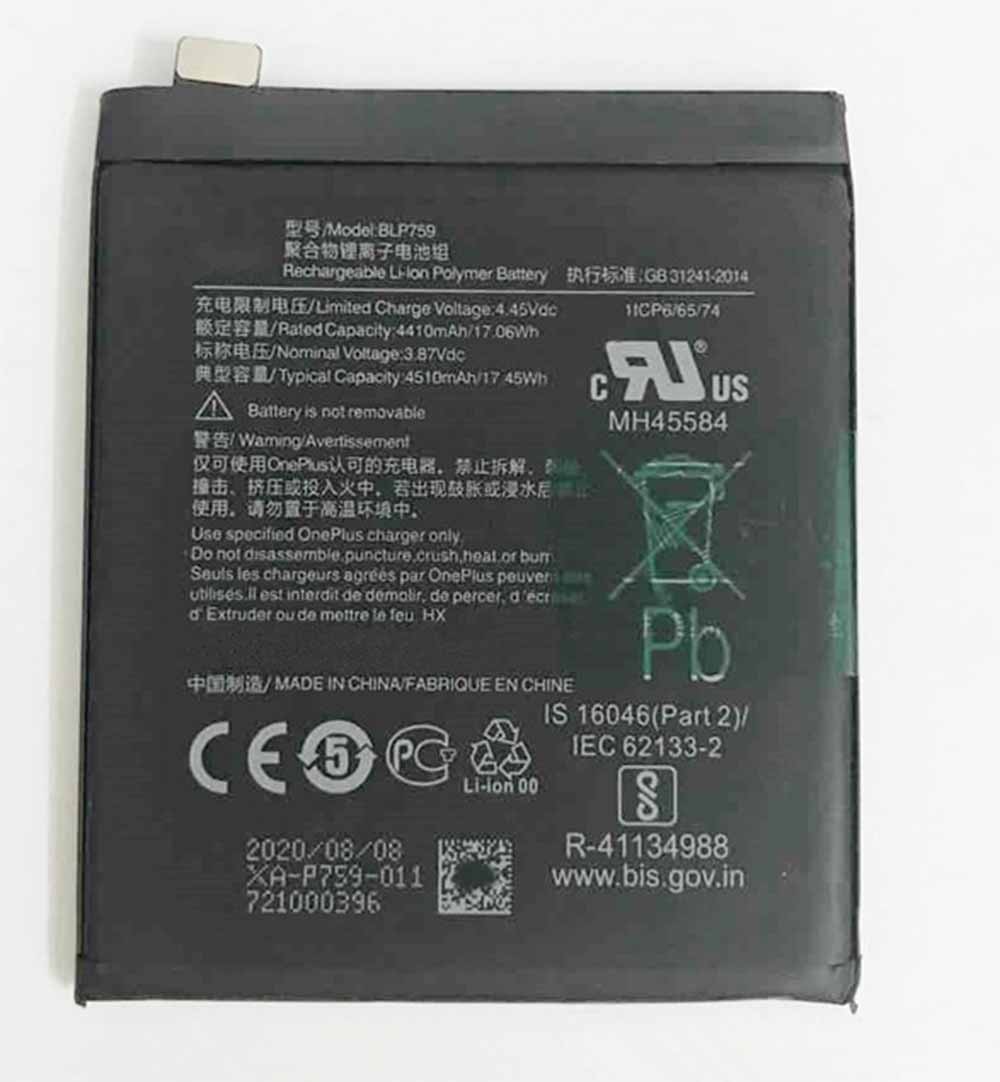 OnePlus BLP759 batteries