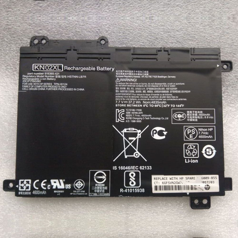 HP KN02XL batteries