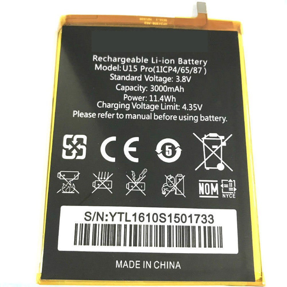 Oukitel U15_Pro batteries