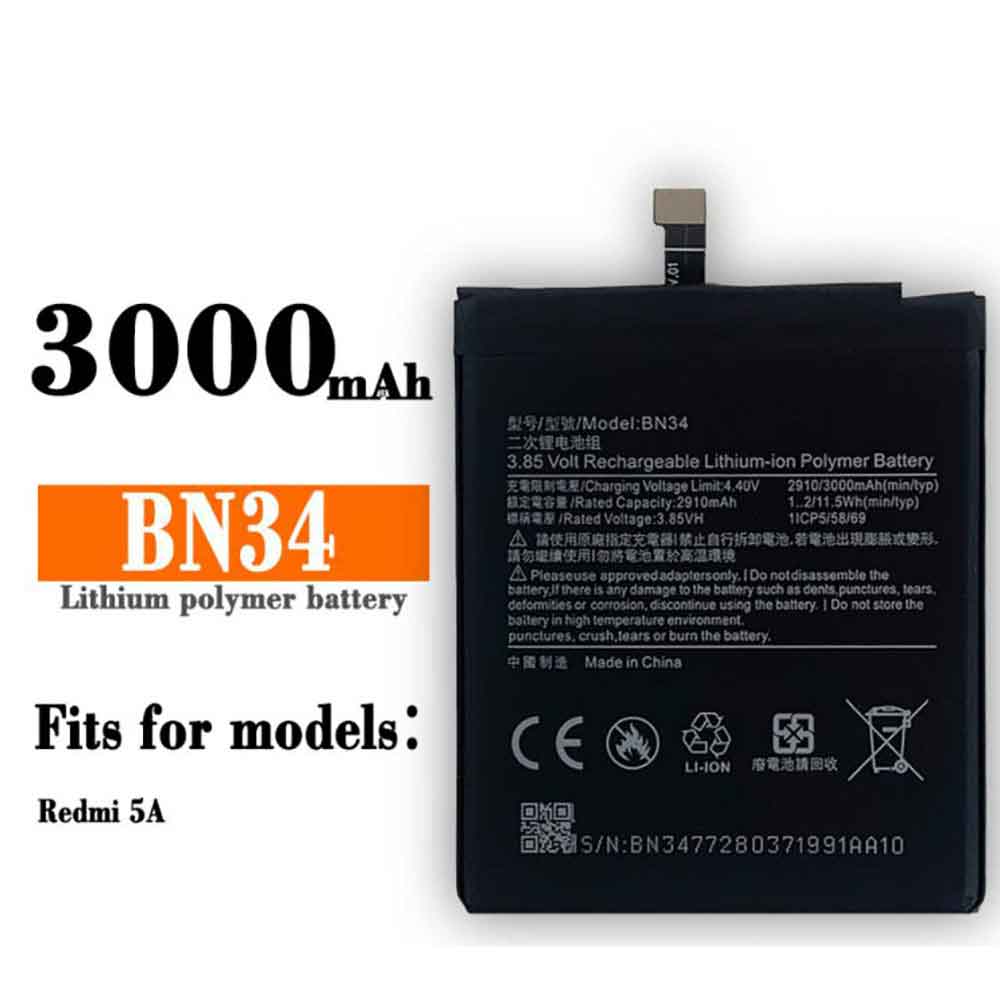 Xiaomi BN34 batteries