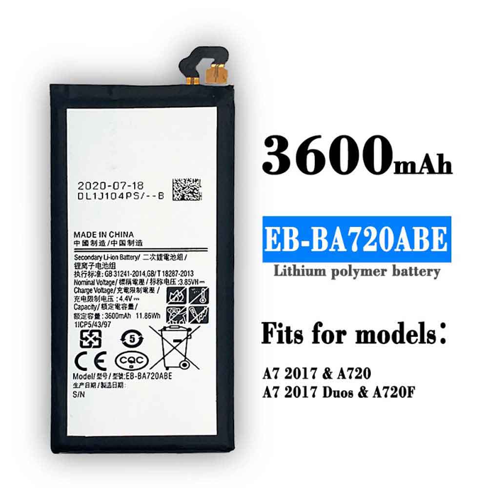 Samsung EB-BA720ABE batteries