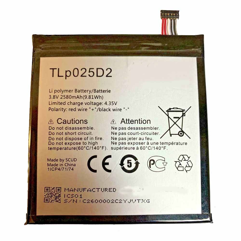 Alcatel TLp025D2 batteries