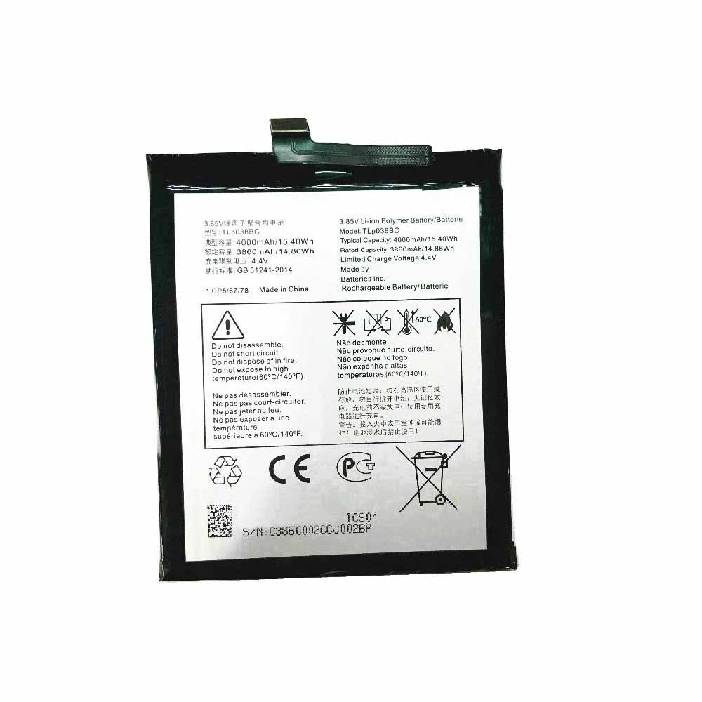 Alcatel TLP038BC batteries