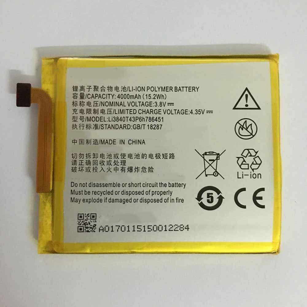 ZTE Li3840T43P6h786451 batteries
